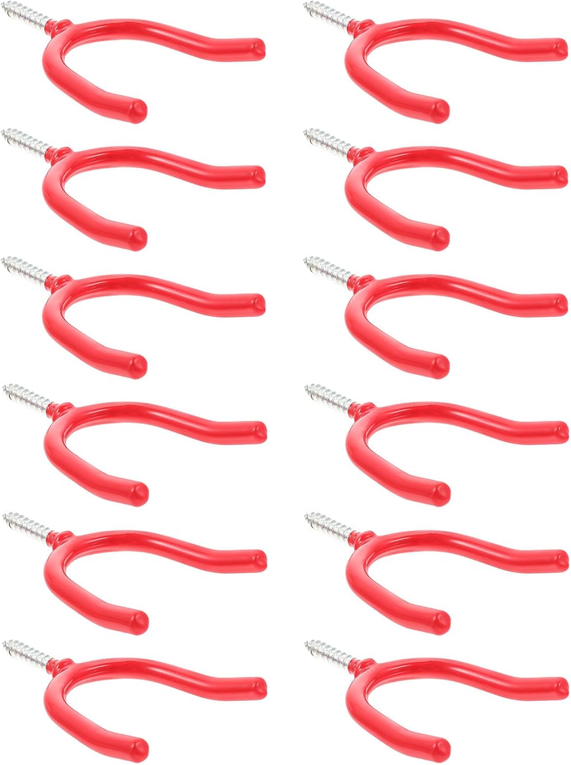 16pcs Red Y-Shape Hooks Heavy Duty Steel Garage Storage Tool Holders W