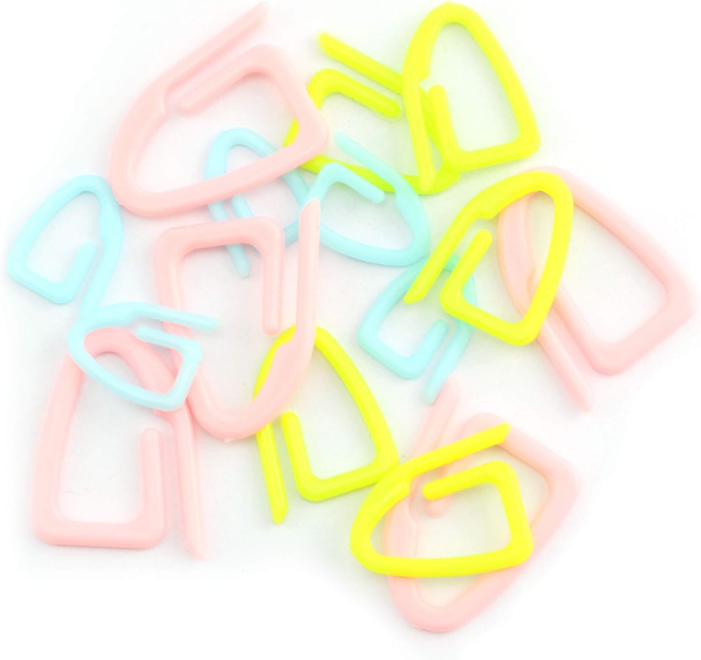 NX Garden 15pcs Stitch Markers Crochet Knitting Locking Stitch Marker Plastic DIY Sewing Craft Tools