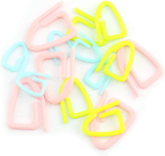 NX Garden 15pcs Stitch Markers Crochet Knitting Locking Stitch Marker Plastic DIY Sewing Craft Tools