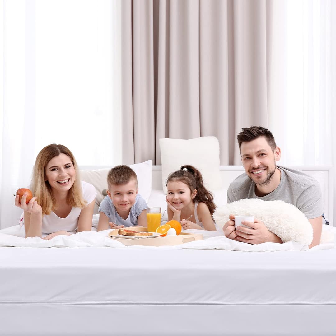 Utopia Bedding Mattress Protector Zippered King Size, 100% Waterproof 