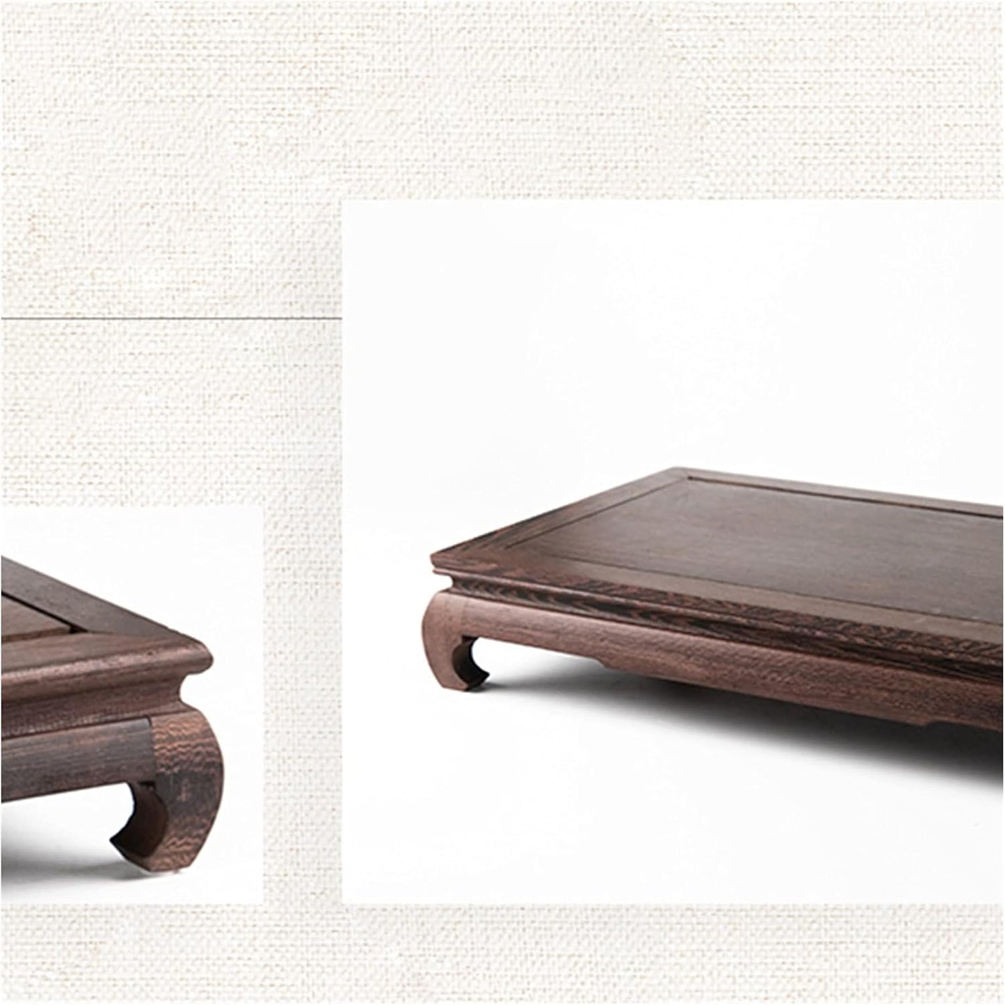 Vase Stand Indoor Wooden Vase Base Plant Stand For Indoor Outdoor Plants Flower Holder For Home Decor Wooden Bonsai Base Buddha Statue Decoration 2.5 Inch High Bonsai Display ?Base (Color : B) (A