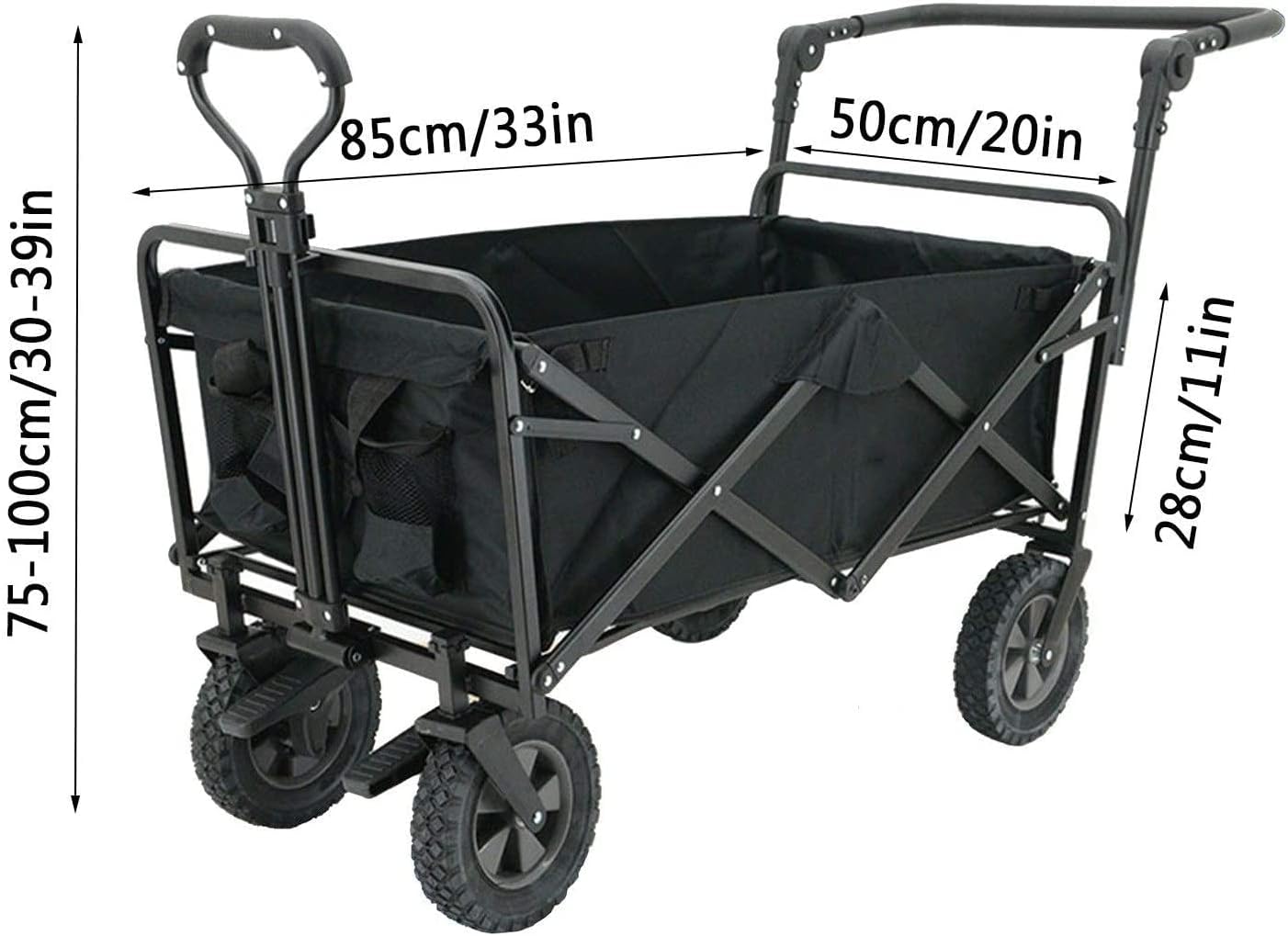 Portable Camping Cart,Outdoor Folding Utility Wagon Outdoor Shopping C