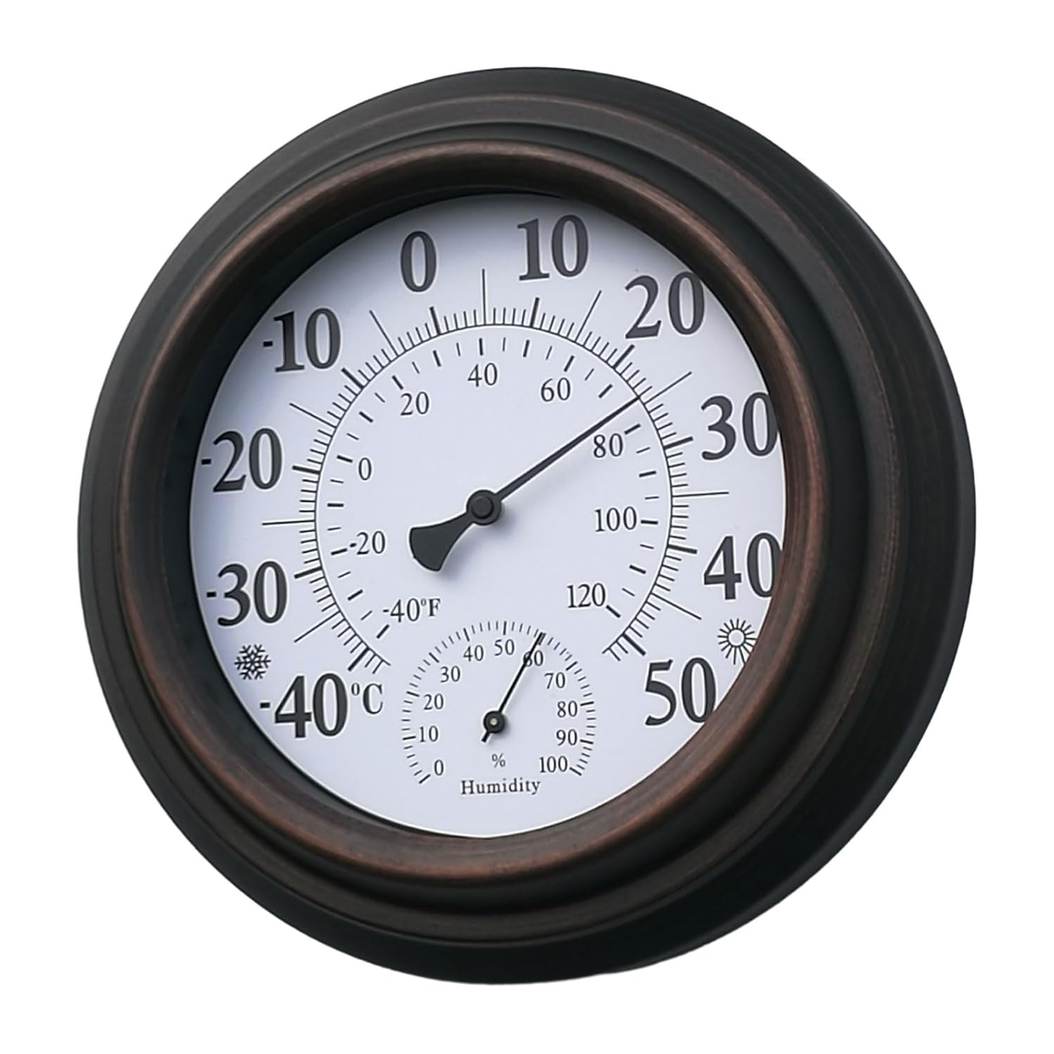 Convenient Thermometer Humidity Meter Vertical Thermometer Hygrometer 