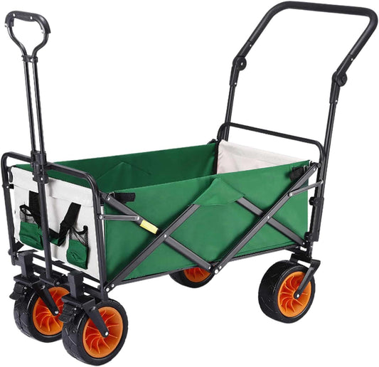 Portable Fold Up Cart Outdoor Camping Heavy-Duty Collapsable Wagon Fol
