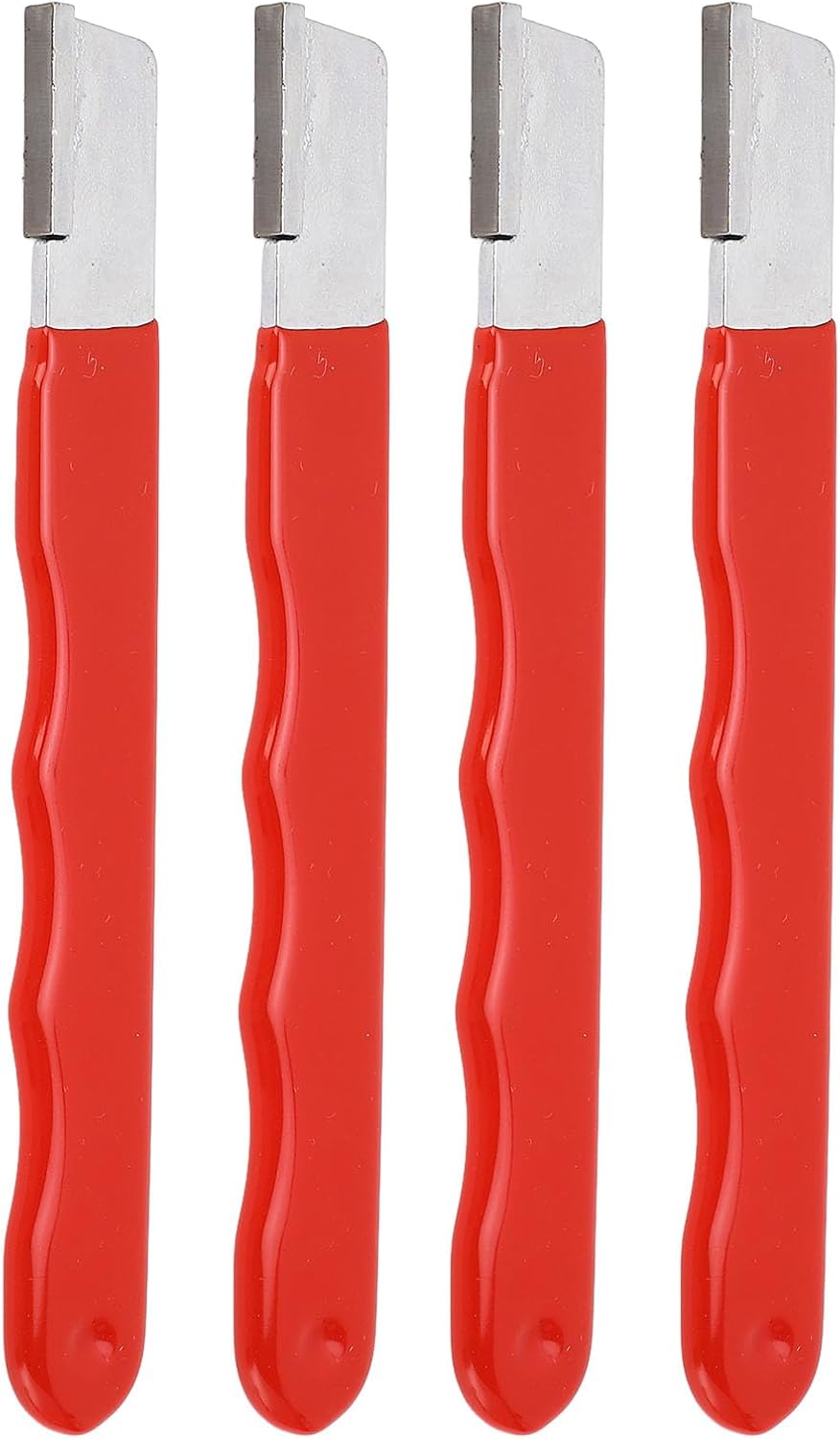 Garden Hedge Trimmer Sharpener, Portable Garden Tool Sharpener Nonslip for Pruning Shears (Red Glossy)