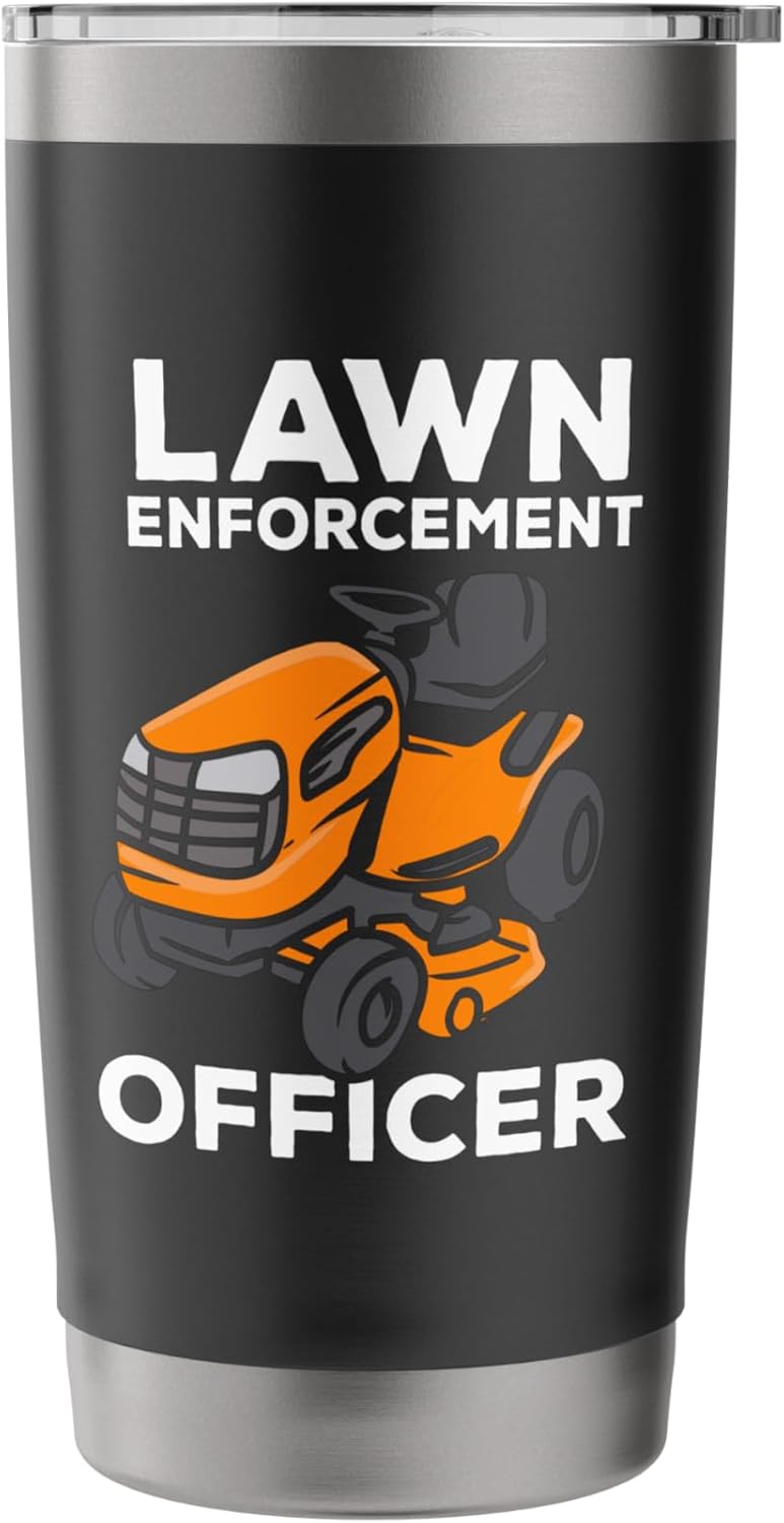 Lawn Care Mowing Design For Landscapers - Lawn Officer Stainless Steel Insulated Tumbler
