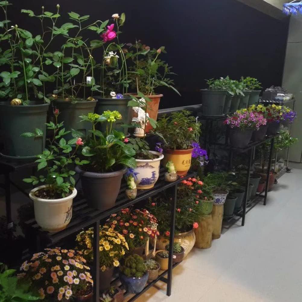 Zhongma 3 Tier Sturdy Plant Stand Space-Saving Heavy Duty Plant Holder