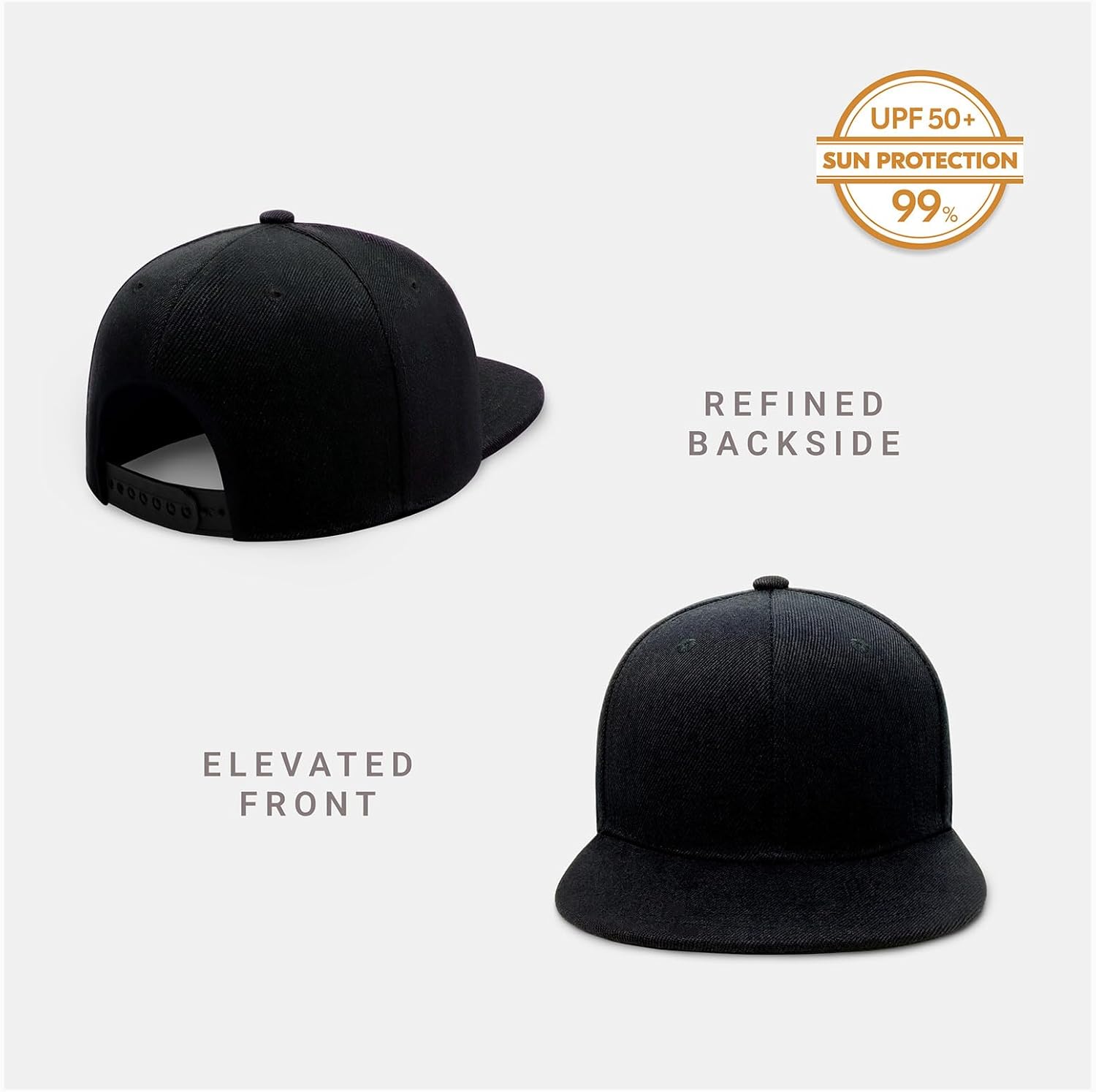 CHOK.LIDS Flat Bill Visor Classic Snapback Hat Blank Adjustable Brim H