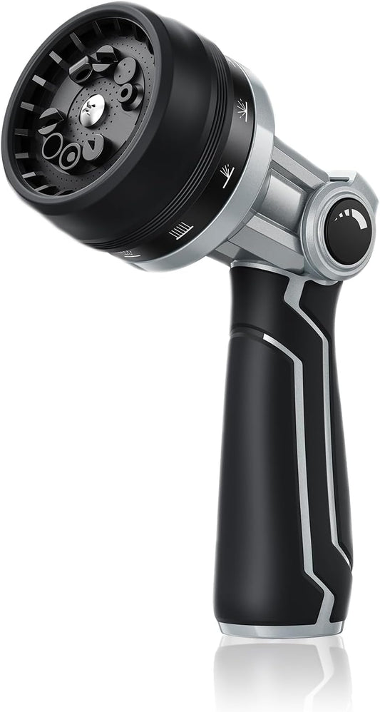 RAINPOINT Full-Metal Garden Hose Nozzle, Heavy Duty Water Hose Nozzle 