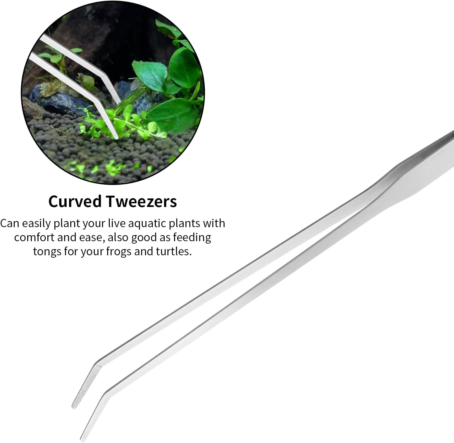 Ohtomber Aquascape Tools Aquarium Kit - 4PCS Terrarium Supplies Includ