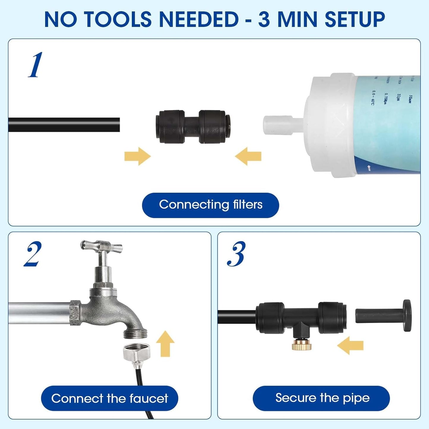 75FT Misters for Outside Patio – Outdoor Misting Cooling System with 2
