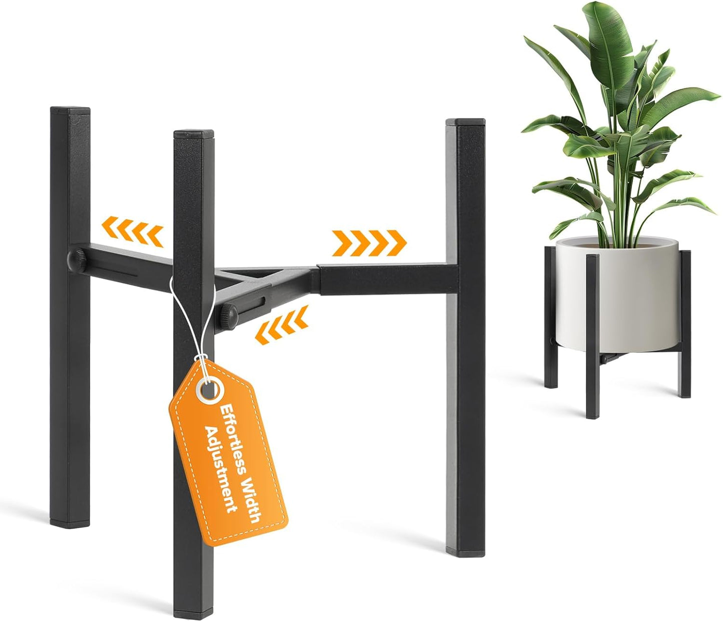 Plant Stand Indoor Adjustable, Metal Modern Indoor Plant Stand, Heavy 