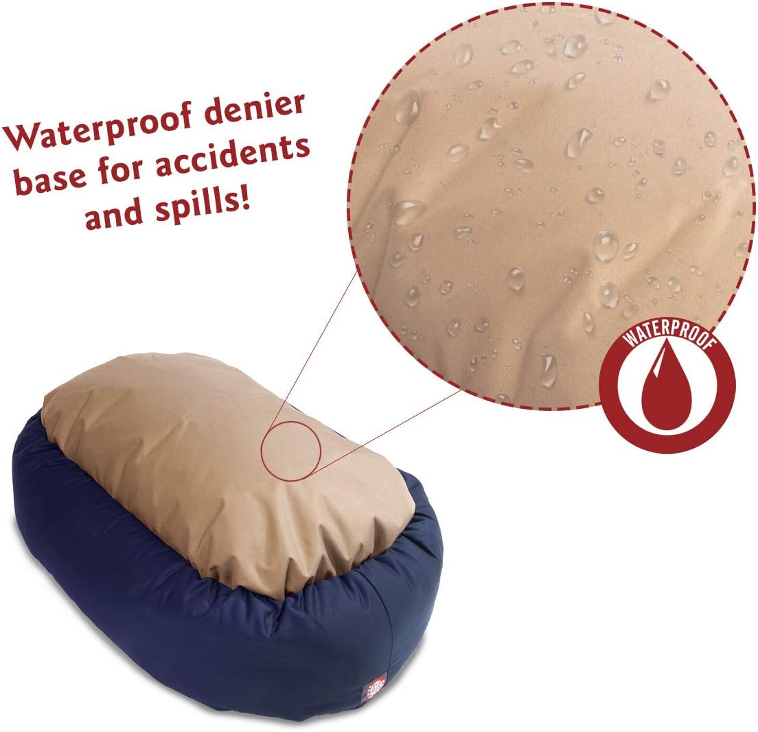 Majestic Pet 40 Inch Poly-Cotton Sherpa Calming Dog Bed Washable – Coz