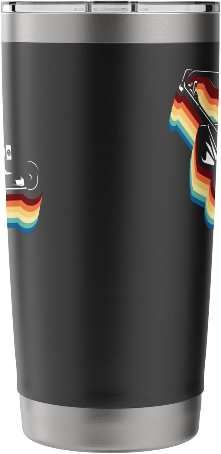 Lawn Mower Mowing Dad Father Landscaper Retro 80S 90S Stainless Steel Insulated Tumbler