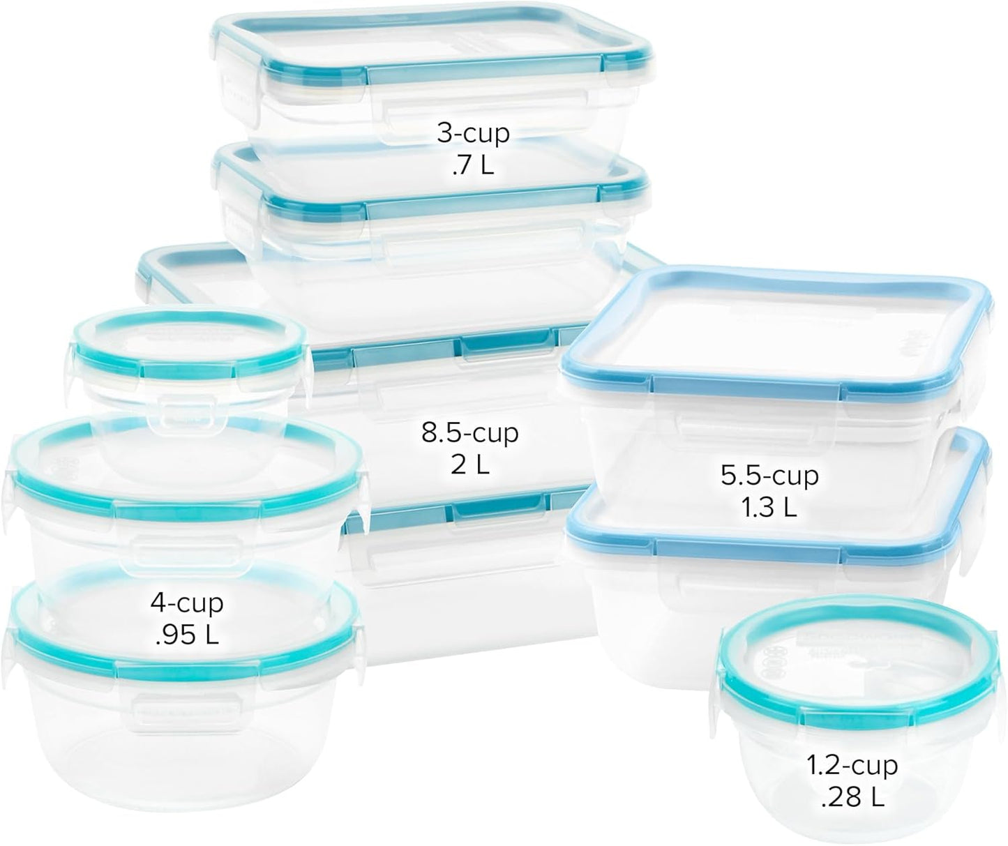 Snapware Plastic Total Solutions (10-Pack, Mixed Sizes) Food Storage C