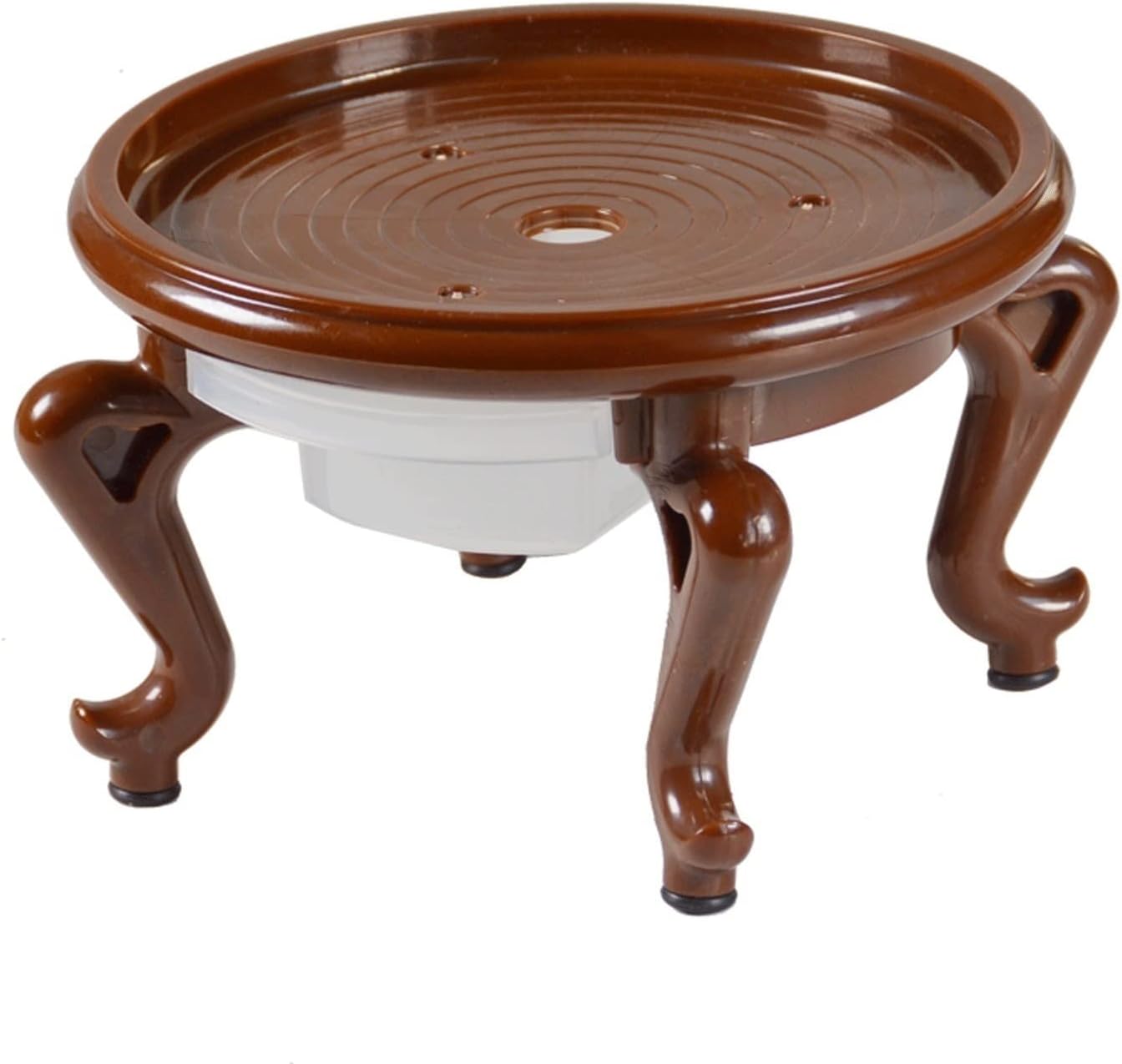 Wooden Vase Base Wooden Vase Base Plant Stand Plastic Flower Pot Base Plant Stand For Indoor Outdoor Display Stands For Home Decor 3.5 Inches High Wooden Vase Stand ( Size : Small )