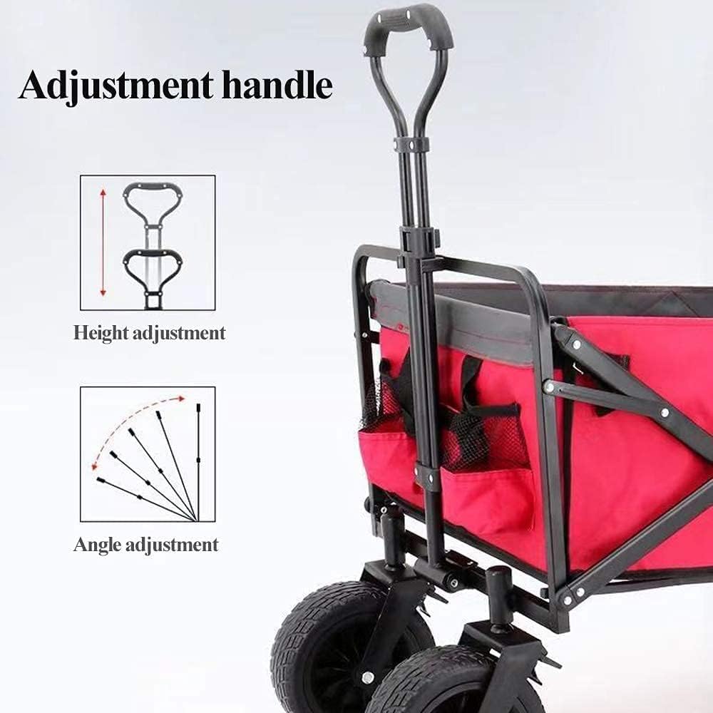 Handcart, Outdoor Multi-Function Wagon, Heavy-Duty Garden Portable Tro