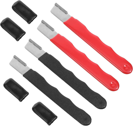 4 Pack Garden Tool Sharpener, Pruning Shears Blade Sharpener, Mini Portable Quick Edge Sharpening Steel Knife Sharpeners for Hedge Shears Scissors Axe Sickle, Gardening Pruner, Loppers