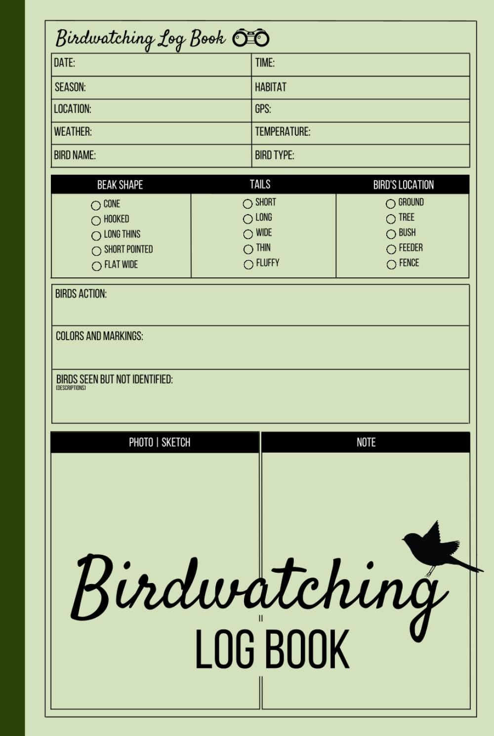 Birdwatching Log Book: Cute Bird watching Journal Gift for Bird Watchers and Birders