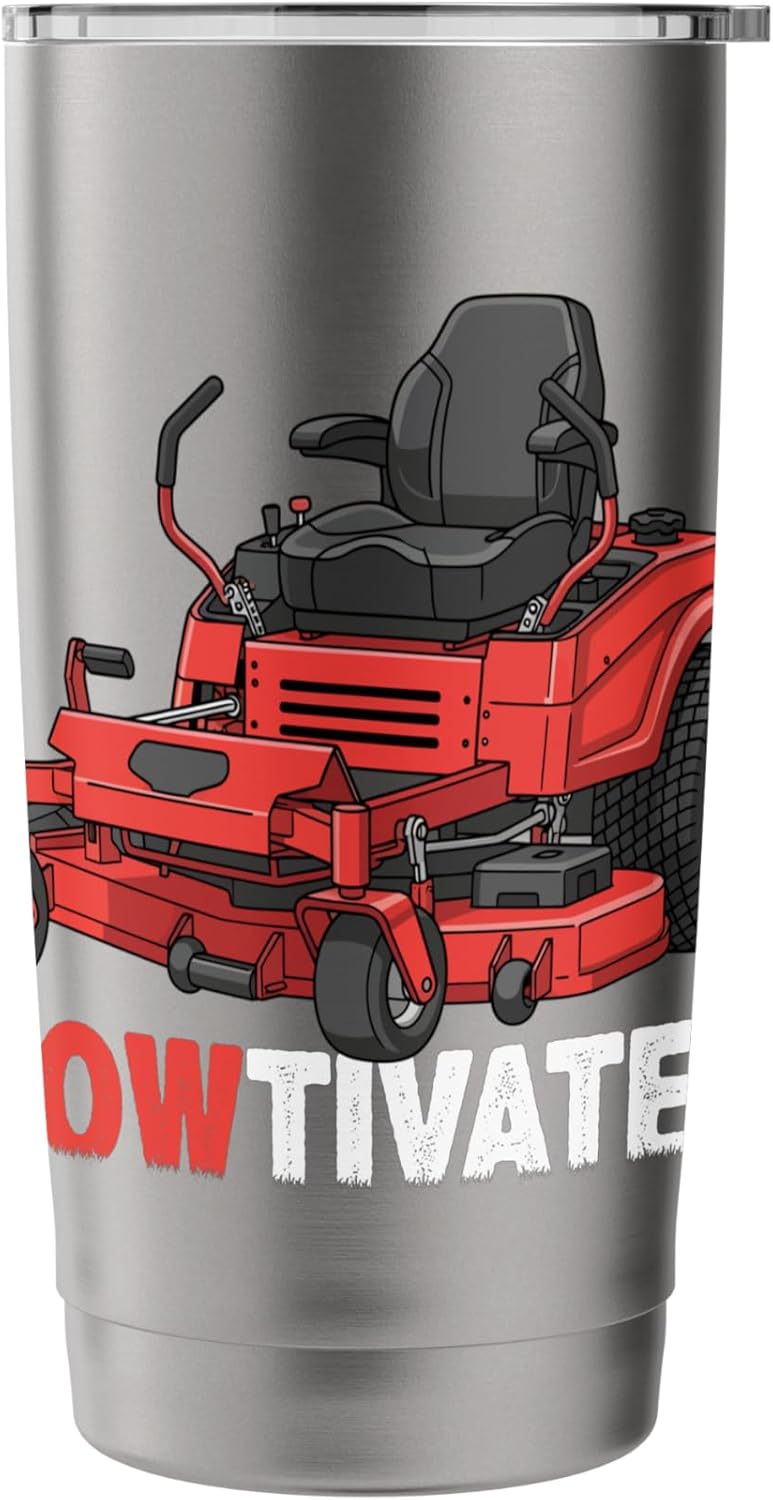 Mowtivated Lawn Mowing Funny Yard Work Stainless Steel Insulated Tumbler