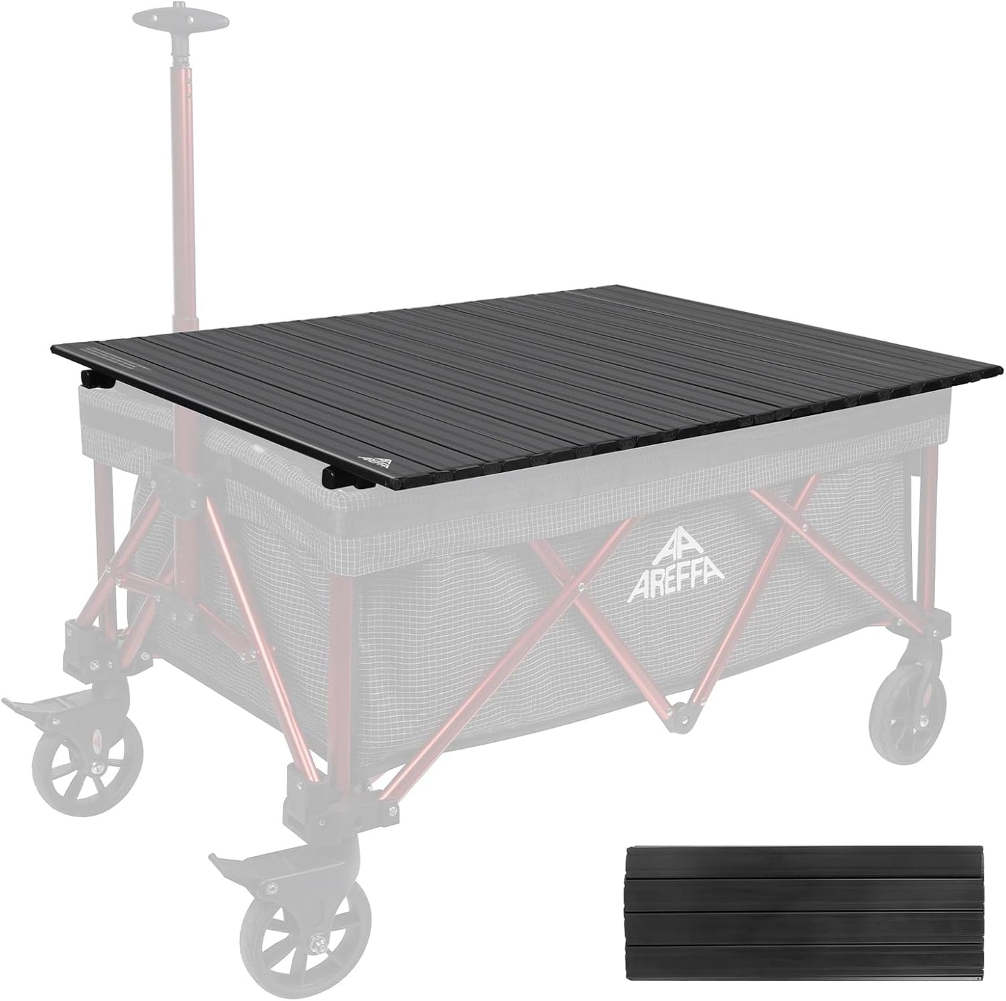 AREFFA Aluminum Alloy Steel Collapsible Board Desktop for Garden Cart,