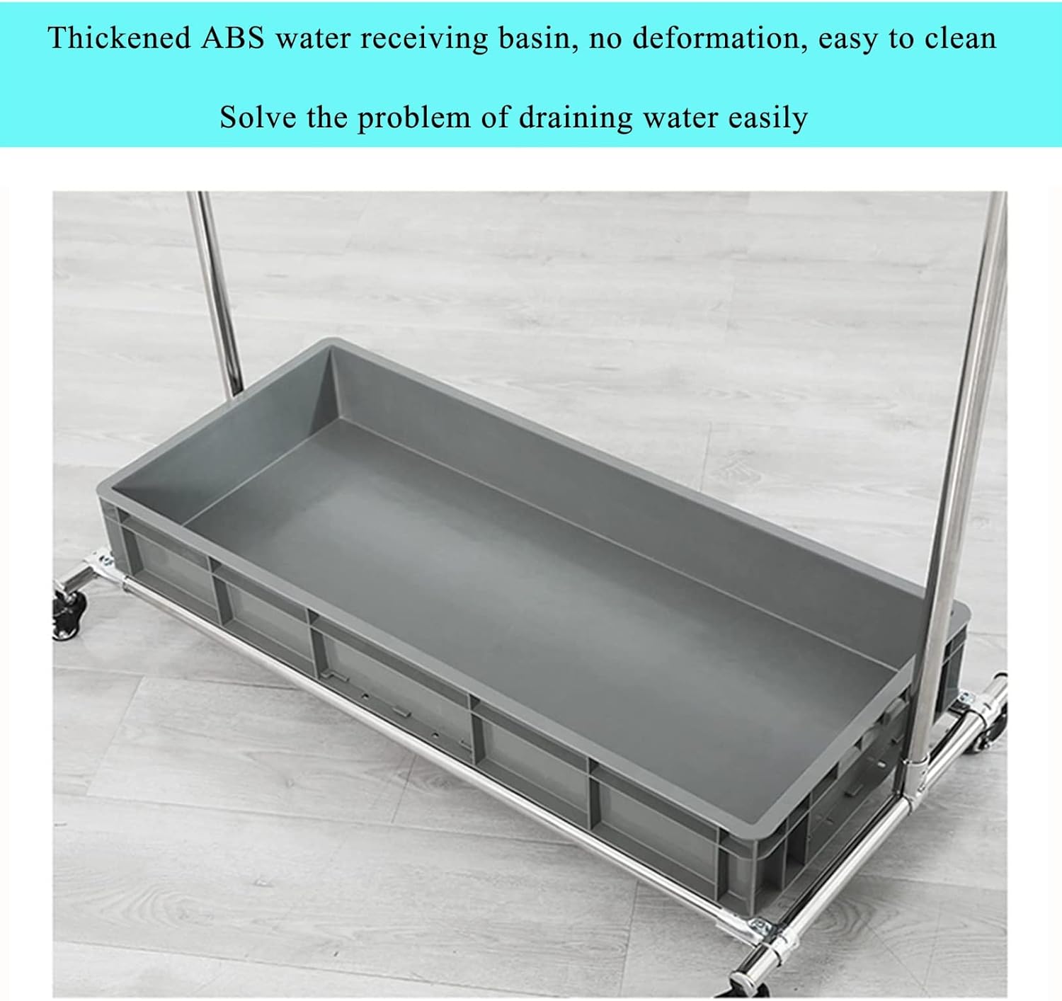 Broom and Mop Rack Can Be Moved,Movable Floor Standing Mop Broom Holde