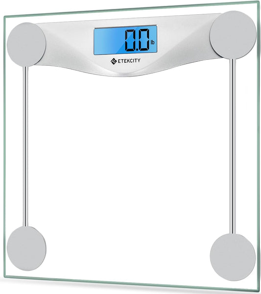 Etekcity Digital Body Weight Bathroom Scale, Large Blue LCD Backlight 