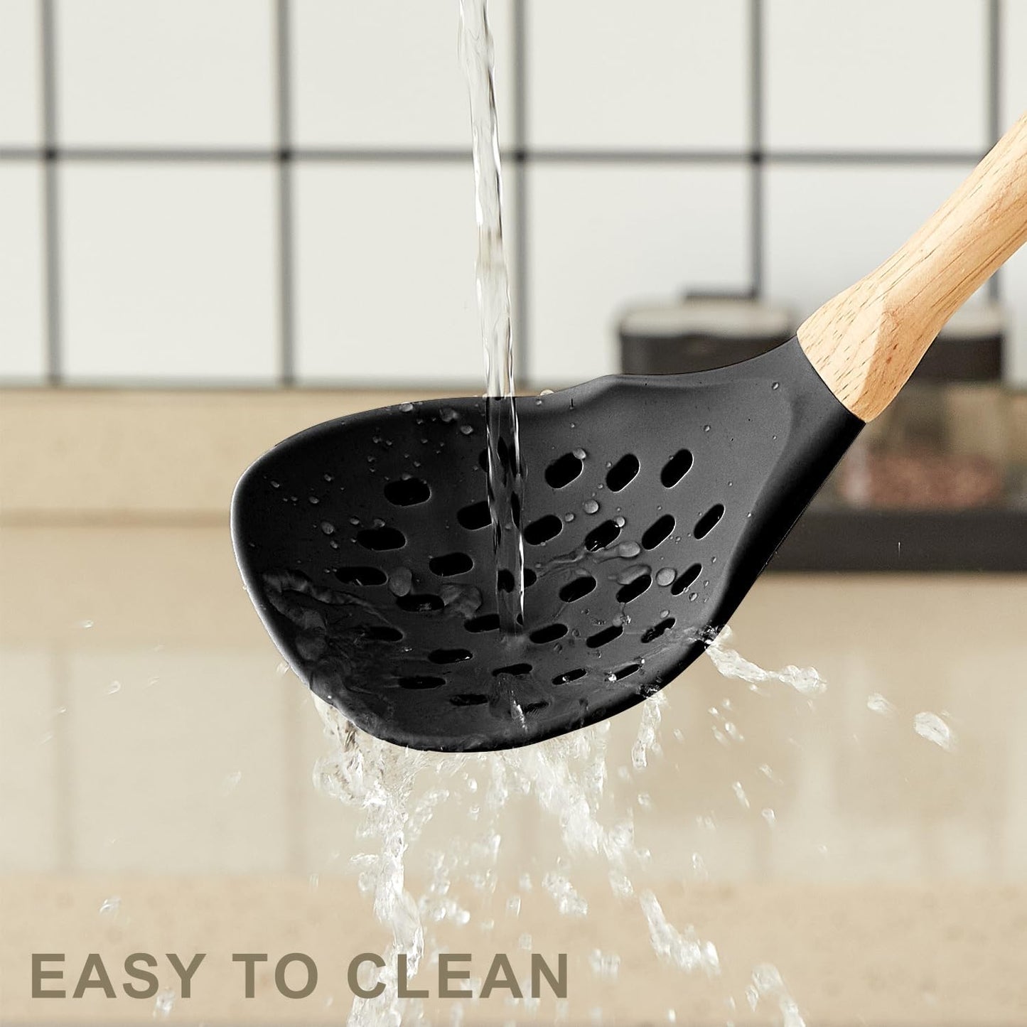 Kitchen Utensils Set - 34 PCS Non-Stick Silicone Cooking Utensils Set 