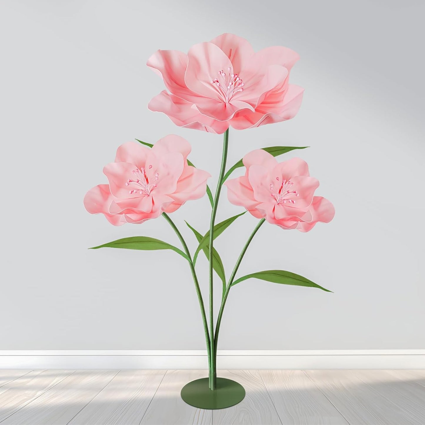 Giant Artificial Flowers for Decoration, 5.6 Ft Waterproof EVA Large F