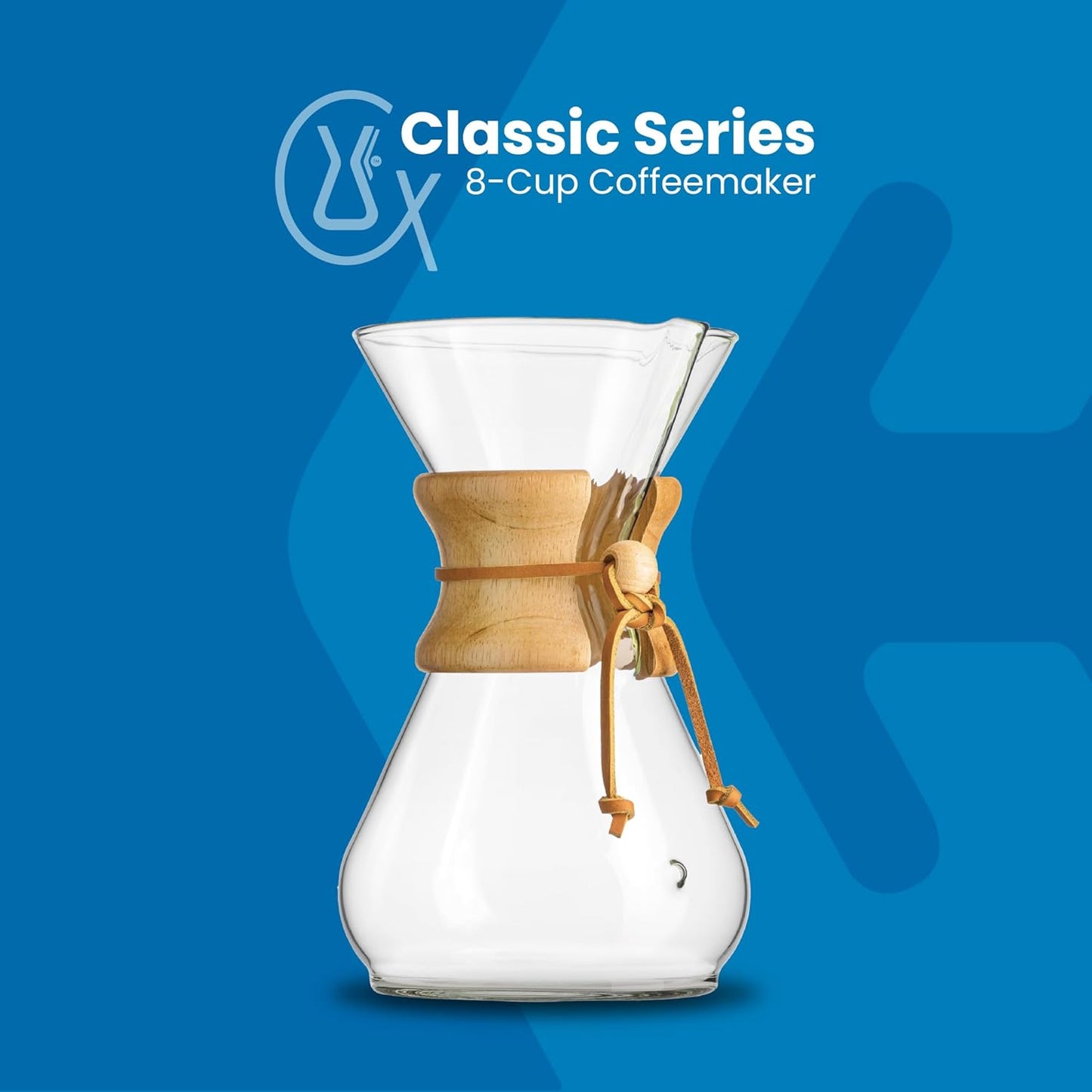 Chemex Pour-Over Glass Coffeemaker - Classic Series - 8-Cup - Exclusiv