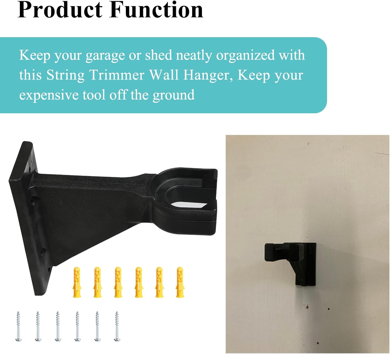 Premium Heavy-Duty Wall Hanging Holder for Garden Power Tools, Garage 