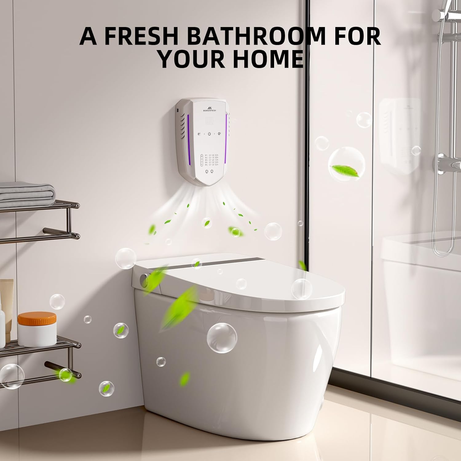 Cat Litter Deodorizer & Pet Odor Eliminator for Home, Ozone Air Purifi