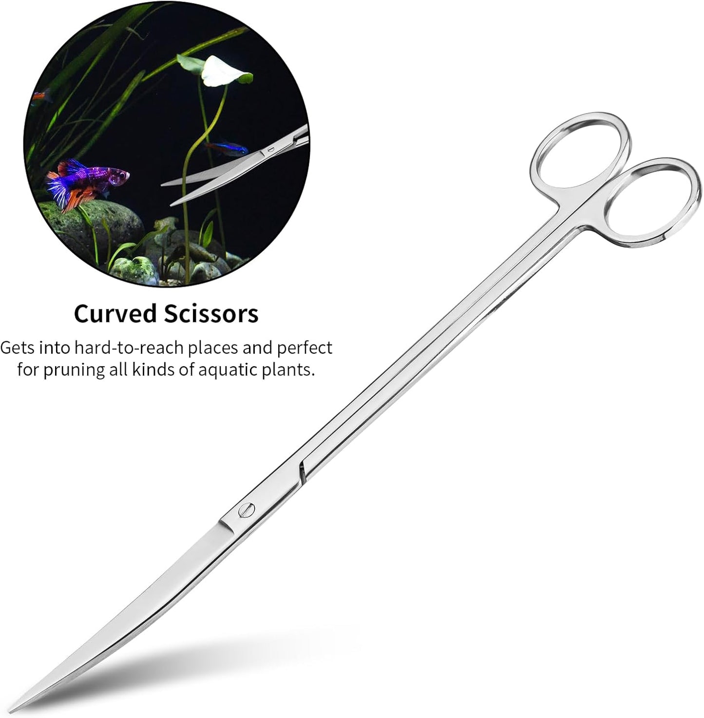 Ohtomber Aquascape Tools Aquarium Kit - 4PCS Terrarium Supplies Includ