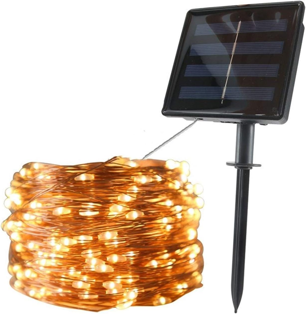 5M/10M LED Solar Light String Outdoor Waterproof Garden Fairy Lights String Christmas Wedding Party Solar Light Decoration 2pcs (Color : Pink Size : 5m) (White 10m)