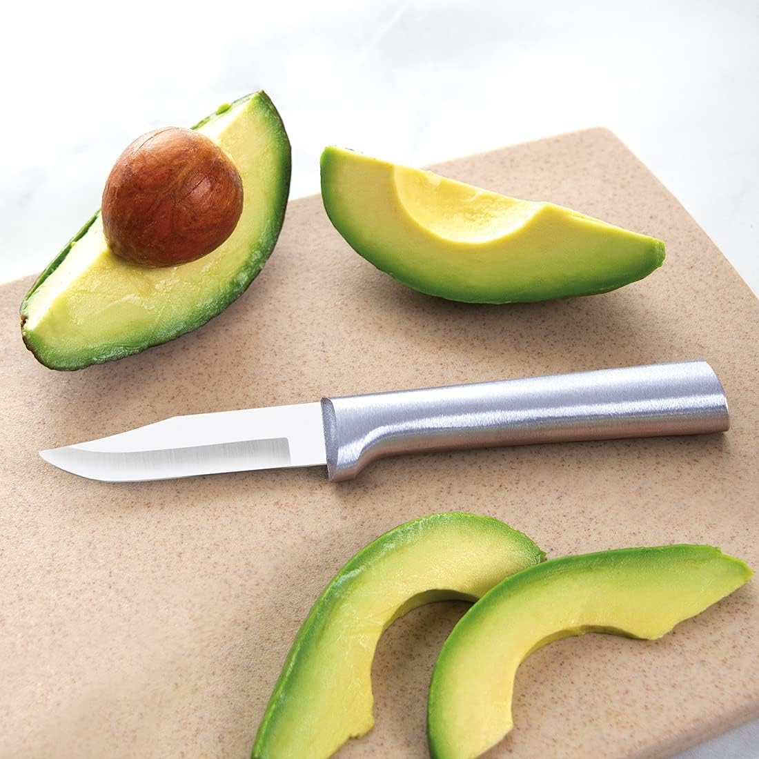Rada Cutlery Peeling Paring Knife (R102), 2.5" Stainless Steel Blade, 