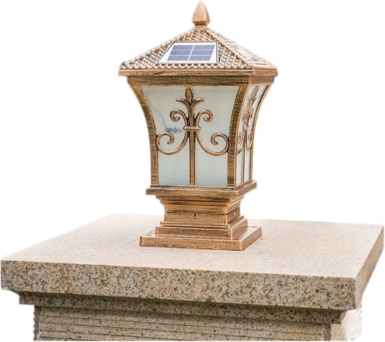 Solar LED Light Outdoor Garden Decoration Column Lamp Waterproof Street Garland Lawn Lamp Exterior Patio Pillar Light
