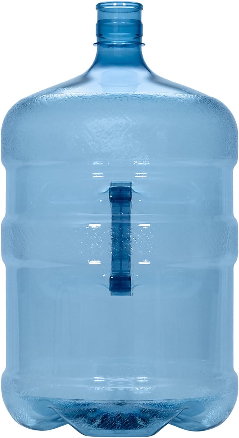 Brio B.P.A. Free 5 Gallon Plastic Crown Cap Reusable Water Bottle Container