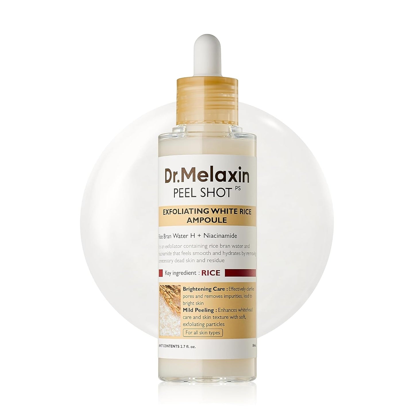Dr.Melaxin Peel Shot Glow White Rice Peeling Ampoule 80ml, Dead Skin G