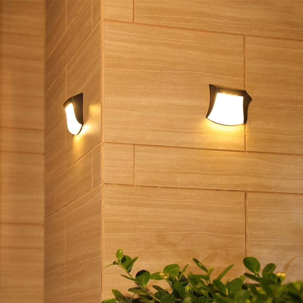 Porch Light Wall Light Sconce Fixture Outdoor Waterproof Garden Solar, Garden Lamps, Decorative Light on The Exterior Wall of The Villa Balcony Corridor/Warm Light