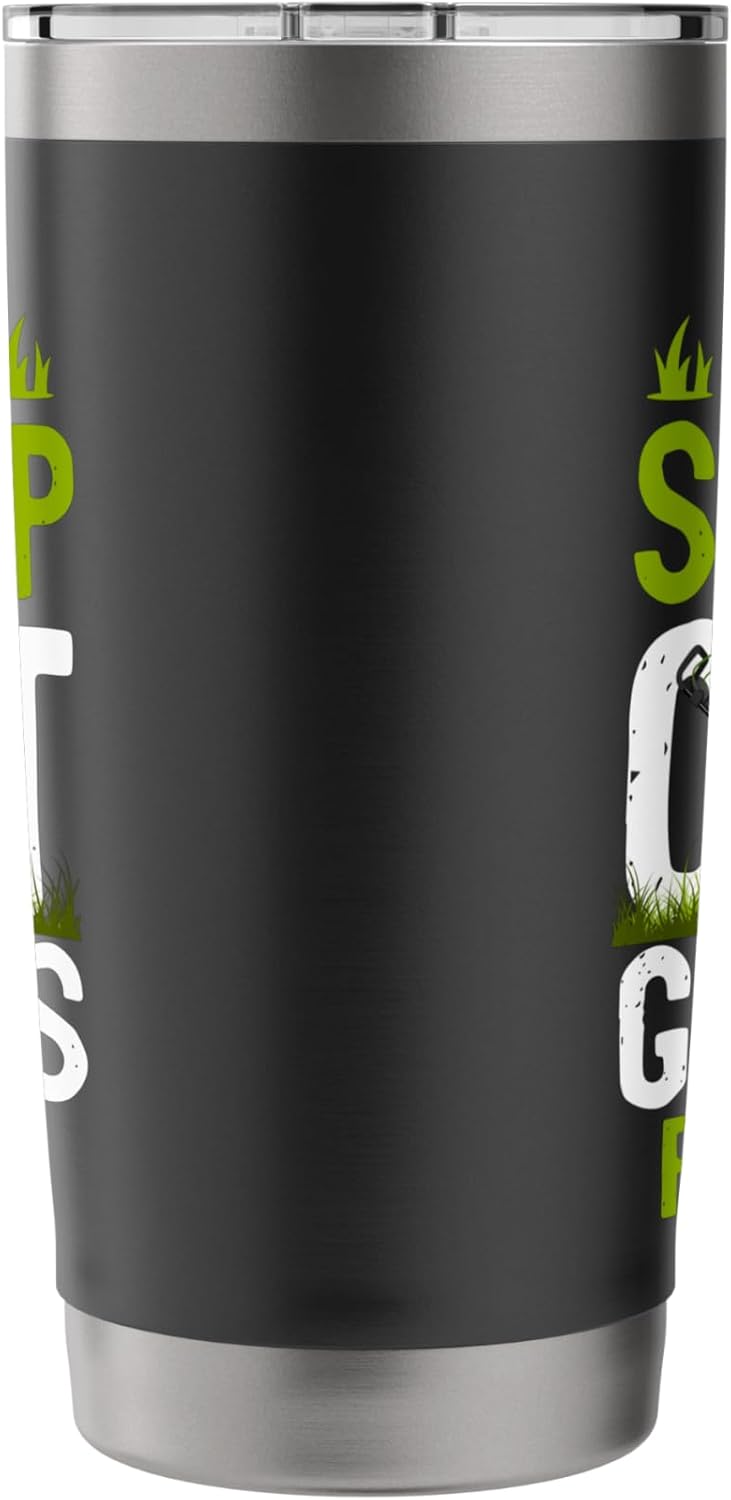 Lawn Mower Mowing Dad Father Landscaper Eat Sleep Cut Grass Stainless Steel Insulated Tumbler