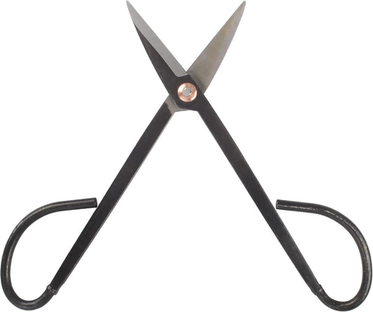BambooMN 7.2" Black Bonsai Trimming Shear - 1 Piece