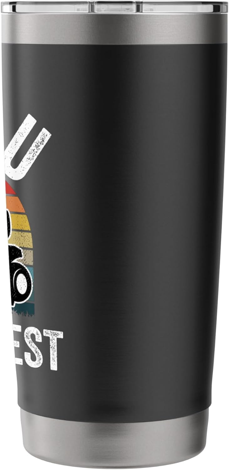 Nanu Mows Best Funny Gardener Lawn Care Father's Day Stainless Steel Insulated Tumbler