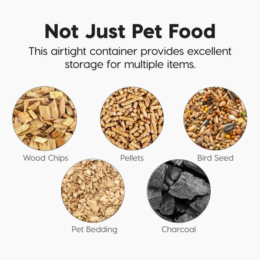 IRIS USA Airtight Dog Food Storage Container, WeatherPro, Up to 40 lbs