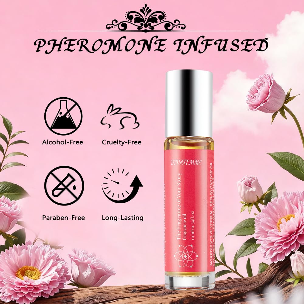 Pheromones Perfumes for Women, Long Lasting Roll On Perfume Oil, Trave