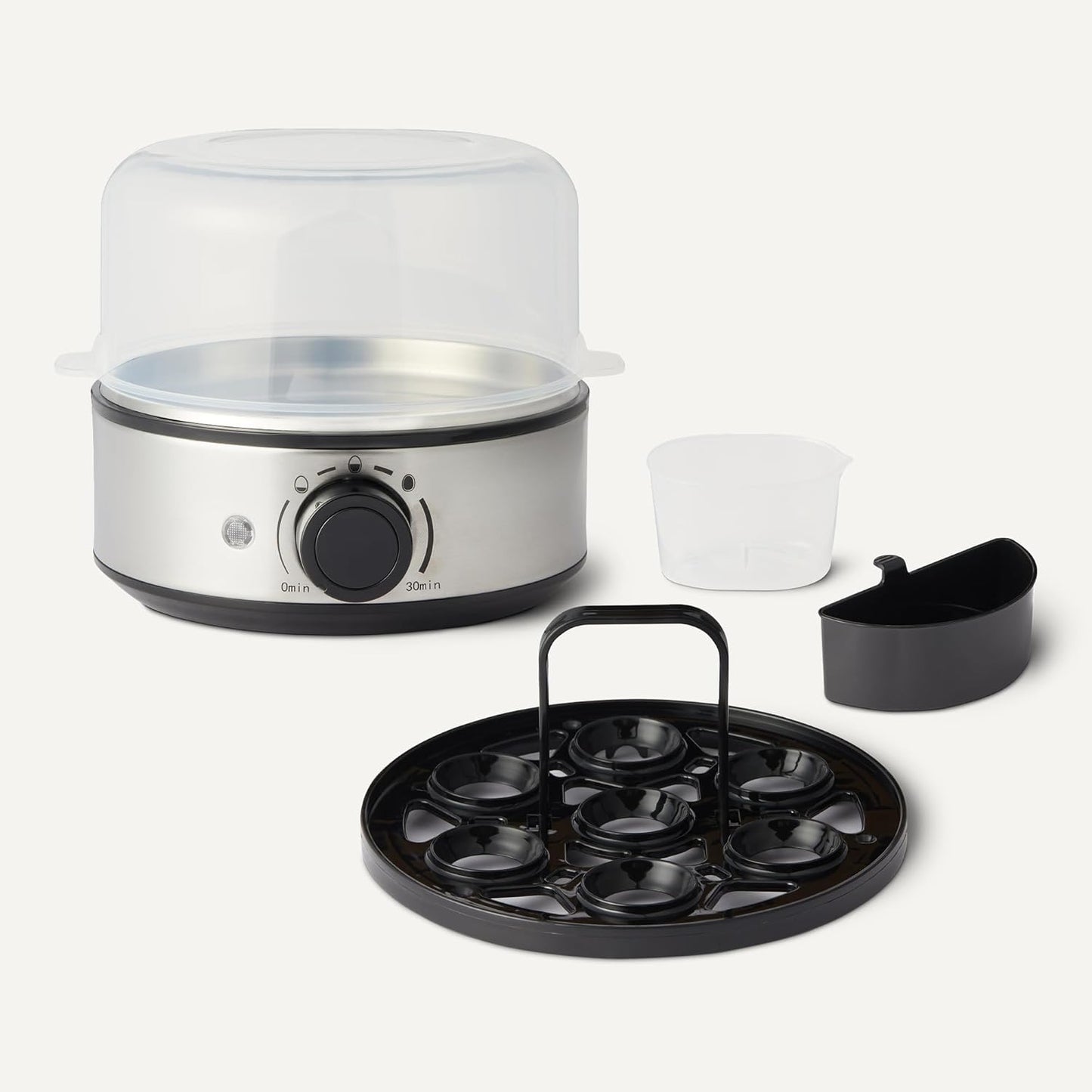 Amazon Basics Electric Egg Cooker for Hard-Boiled Eggs, 7-Egg Capacity, BPA Free, Black