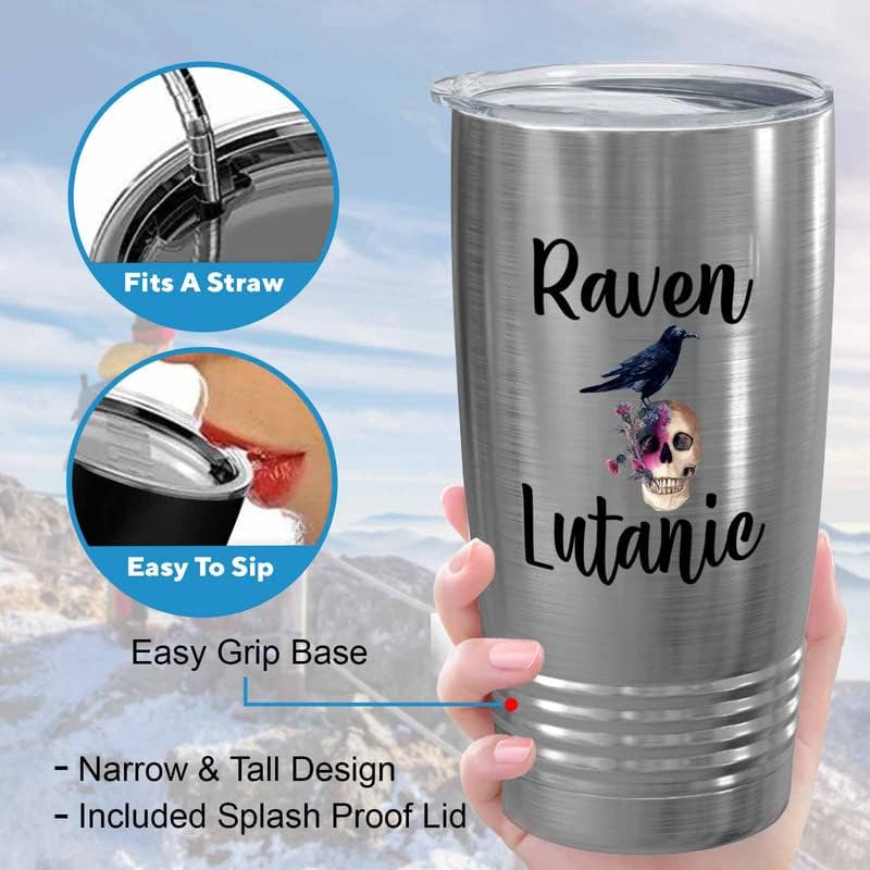 Bird Lover Silver Edition Viking Tumbler 20oz - Rven lutanic - Hummingbird Nest Cage Parrot Dad Gardening Outdoor Birdwatcher Feeder