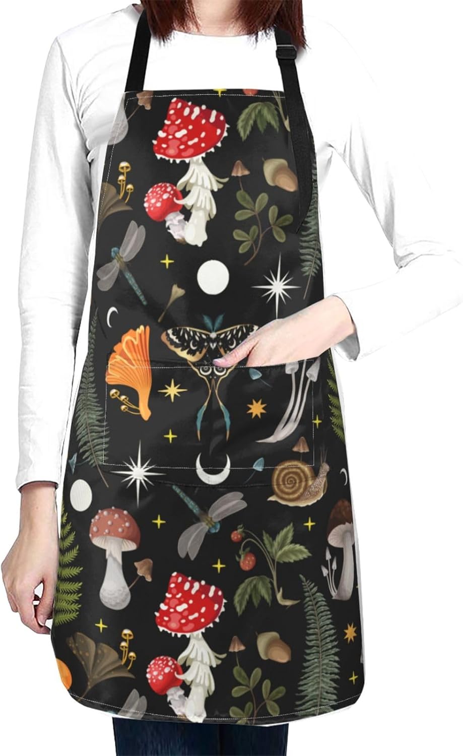 Siiuuol Cute Cats Unisex Waterproof Kitchen Chef Apron - With Adjustab