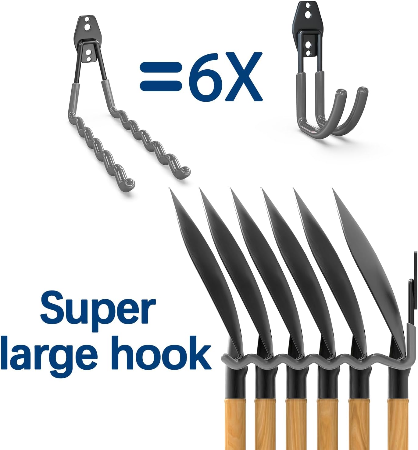 3-H Garage Wall Hooks 20 Pack, Garage Hooks Heavy Duty with Extra Weld