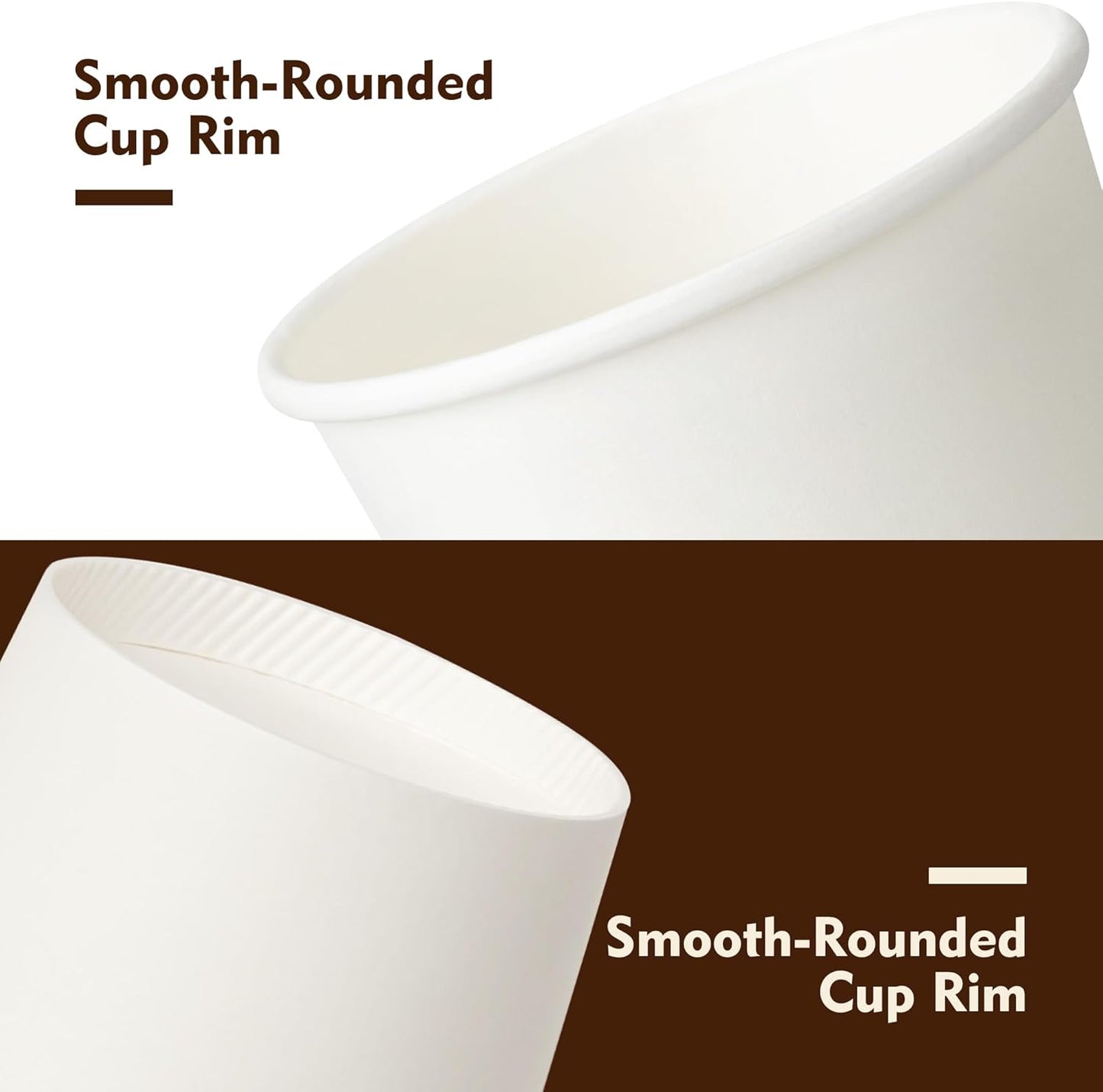 YEEHAW 100 Pack 16 oz Disposable Coffee Cups with Lids, Heat & Leak-proof Paper Cups, to Go Coffee Cups for Hot & Cold Beverage