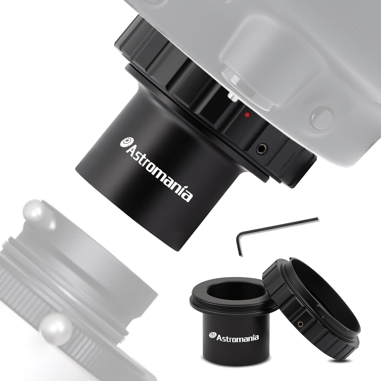 Astromania T-Adapter 1.25 Inches to M42 T-Mount & T2 T Ring Kit Compatible for Minolta SLR/DSLR Cameras with AF Bayonet, Metal Telescope Photo Camera DSLR Adapter Accessories for Astrophotography